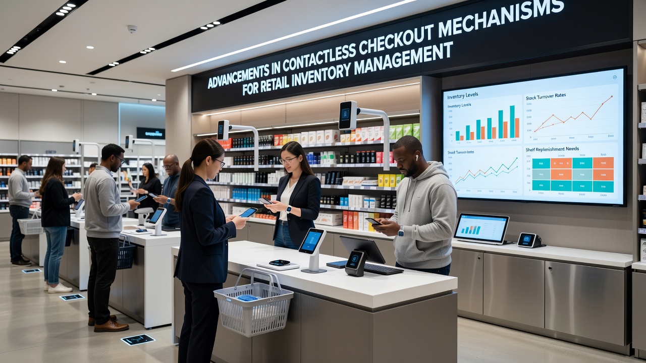 AI-powered contactless checkout analyzing items and updating retail inventory in July 2026