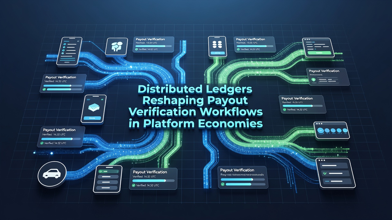 Smart contract execution confirming verified payouts on distributed ledger infrastructure