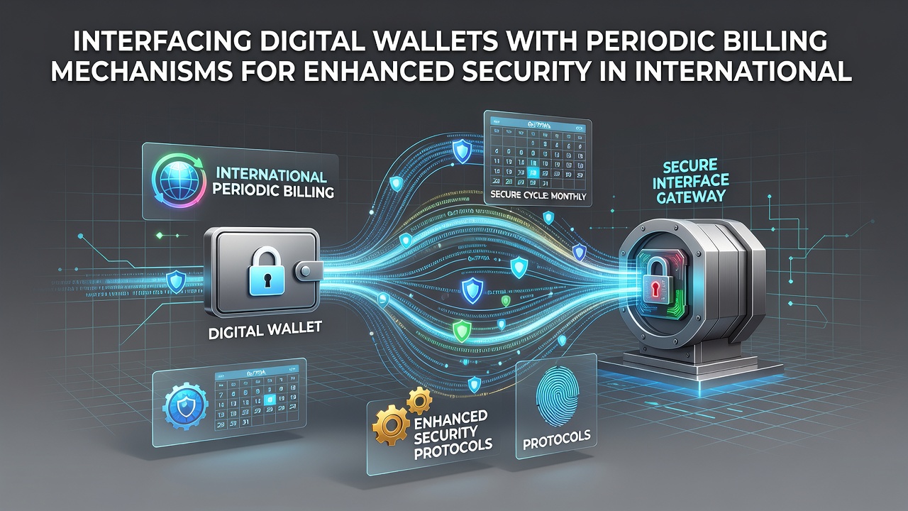 Secure data flow between digital wallet and recurring billing engine in global retail environment