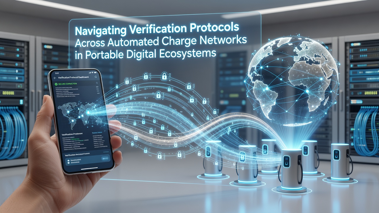 Flow of verification protocols within mobile automated charge networks
