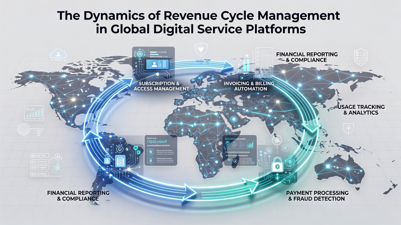 Global digital platform revenue analytics dashboard interface